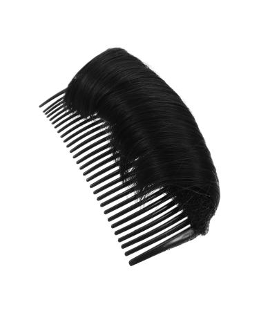 Ipetboom 1pc Wig Booster Pad Hair Bun Updo Maker Hair Barrettes for Honey Brows Bump up Comb Clip Bun Hair Brown Hair Volume Clips Hair Comb Miss Base High Temperature Wire 10X5cm Brown