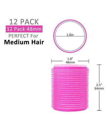 Jumbo Size Self Grip Hair Roller Set - Salon Hair Dressing Curlers - 24 Pack Assortment - Buy Online on GoSupps.com