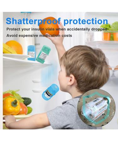 iGuerburn Insulin Vial Protector for Diabetes - Green Silicone Sleeve for 10ML Vials - Buy Online on GoSupps.com