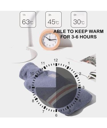 Premium 1L Heat Bottle with Soft Knitting Cover - Hot & Cold Therapy for Pain Relief | Pea Green - Buy Online on GoSupps.com