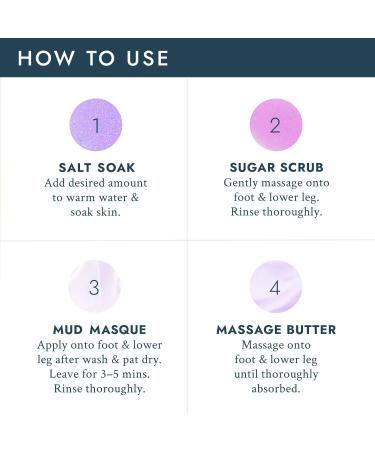 VOESH Pedi in a Box Deluxe 4 Step Pack of 3 - Intensive Foot Treatment | Various Scents Available for At-Home Spa Pedicure Experience - Buy Online on GoSupps.com