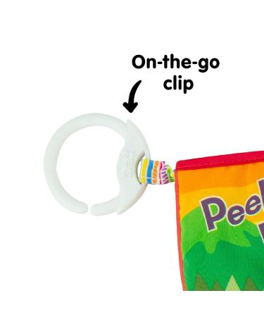 Lamaze Peek-A-Boo Forest Soft Baby Book - Clip-On Cloth Book for Sensory Play - Washable & Crinkling Fabric - Teething & Learning Toys for Babies 6mo - Buy Online on GoSupps.com