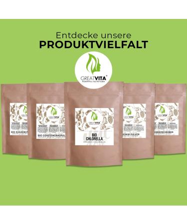  GREAT VITA GreatVita Organic Chlorella 1600 Tablets - 500mg - 800g - Additive-Free - Vegan and Sustainable - Rich in Chlorophyll and Carotenoids - Buy Online on GoSupps.com