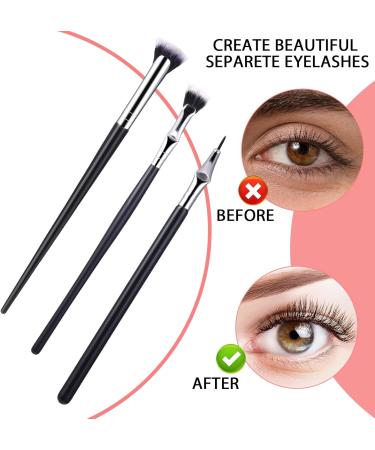 Fan Mascara Brushes 3 Pieces Eyelash Brush Lash Wand for Lashes Eyebrow Brush for Eye Brow Application Prevent Clumping Easy-to-Use Cosmetic Brushes Tool Eye Shadow Brush - Buy Online on GoSupps.com