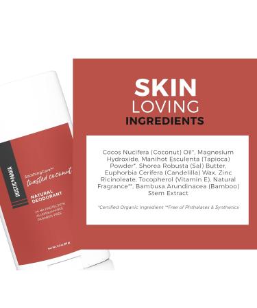 Rustic MAKA Natural Deodorant Toasted Coconut Aluminum Free Paraben Free No Baking Soda Deodorant for Women Magnesium Synthetic Fragrance-Free Cruelty-Free - Buy Online on GoSupps.com