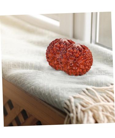 TOVINANNA 2 Piece Hand Carved Wooden Massage Ball Set - Acupressure Decor & Decompression Ornament for Relaxation - Perfect for Home & Office - Buy Online on GoSupps.com