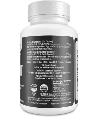 Shilajit Capsules - Pure Himalayan Organic Natural Shilajit for Men and Women - Rejuvenation Testosterone Supplement - 62 Premium Capsules x 250 mg 500 mg Daily Serving - Made in Canada - Nutritionn - Buy Online on GoSupps.com