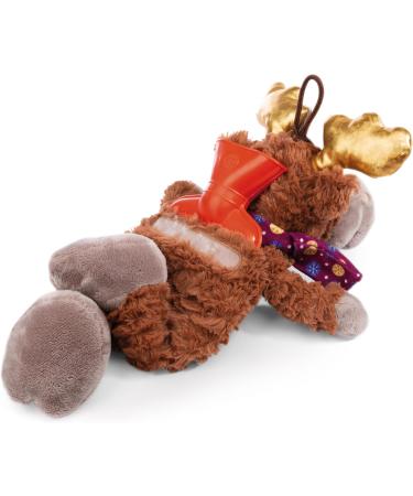 Nici 49334 Moose Thure 350ml - Sustainable Cuddly Toy & Cozy Heat Bottle for 10 Months+ | Plush Bed Bottle Brown 34cm - Buy Online on GoSupps.com