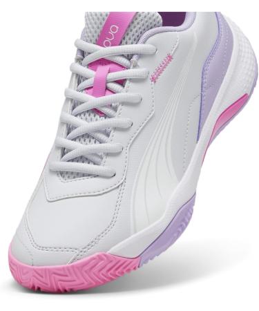 PUMA Women's Nova Smash Tennis Shoe - 40 EU Silver Mist/Puma White/Vivid Violet | Shop Internationally - Buy Online on GoSupps.com