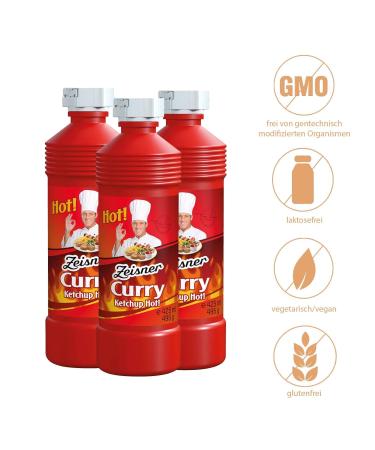 Zeisner Curry Ketchup Hot - Vegan preservative-free 425ml | Sustainably sourced from Grasberg Bremen - Buy Online on GoSupps.com