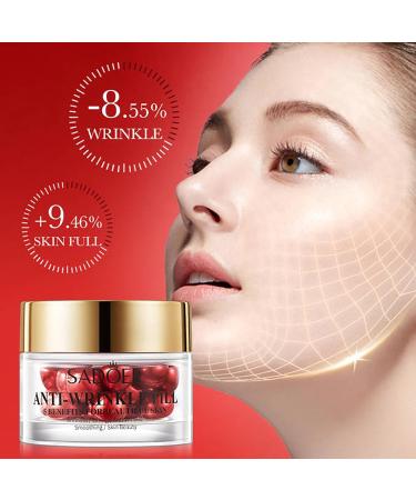 SADOER Anti-Wrinkle Pill & Serum | Youthful Skin Anti-Aging Essential Oil | Firmness Lifting & Delicate Skin Care - Buy Online on GoSupps.com