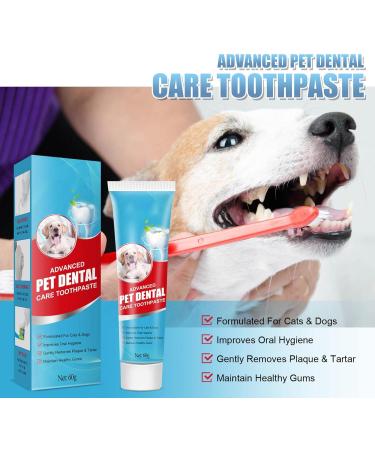 Dog Teeth Cleaning Toothpaste Fresh Breath Cat Dental Tooth Paste Designed to Help Prevent Tartar Plaque - Flavor Effective Soothing Oral Care Restore Luster for Doggy Puppy Cat Naysku - Buy Online on GoSupps.com
