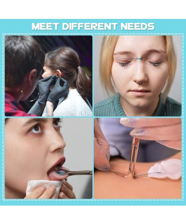 Piercing Kit - Professional 34pcs Body Piercing Set with Jewelry and Needles | 14G 16G Piercing Needles Clamps for Nose Lip Eyebrow Ear - Buy Online on GoSupps.com
