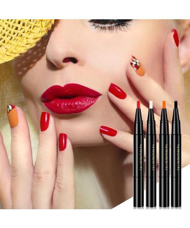 20 Colors Nail Pen 8ml - Quick Dry, Long Lasting, Waterproof DIY Nail Art Pen for Abstract Lines, Dotting, and Floral Design - One Size - Buy Online on GoSupps.com