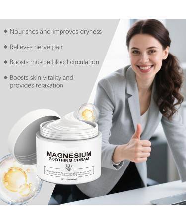 Neuropathy Magnesium Cream - Nerve Relief Lotion with Magnesium Chloride and Pure Ingredients Non-Greasy Fast-Absorbing Magnesium Body Butter 120ML - Buy Online on GoSupps.com