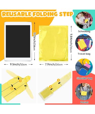 Kids Reusable Rain Ponchos 3Pack - EVA Raincoats for Boys Girls - Waterproof Outdoor Accessories - Buy Online on GoSupps.com