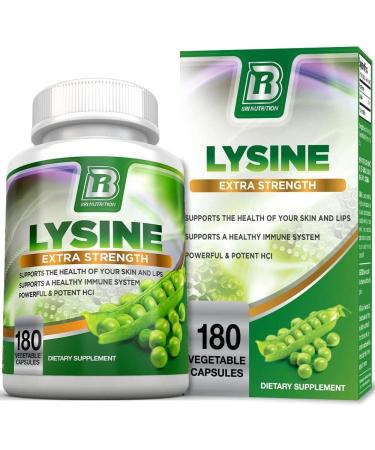 BRI Nutrition L-Lysine 500mg Veggie Capsules - 180 Servings Per Bottle - Buy Online on GoSupps.com