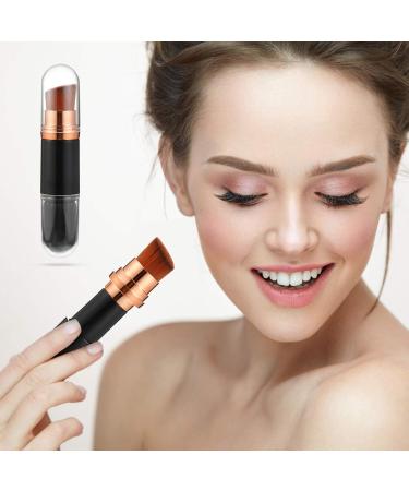 Minkissy 2 in 1 Telescopic Cosmetic Brush - Portable Makeup Brush for Foundation Concealer Powder - Black - Buy Online on GoSupps.com
