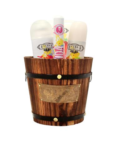 Cuba La Vida for Women - 4 Pc Gift Set 3.3oz EDP Spray 1.17oz EDP Spray 6.6oz Body Spray 6.6oz Body Lotion - Buy Online on GoSupps.com