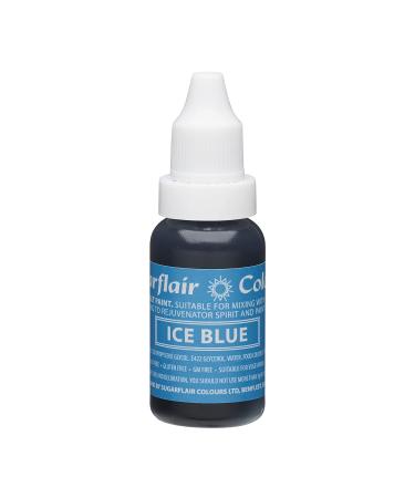 Sugarflair Ice Blue Liquid Food Colouring Droplet For Colouring Royal Icing Sugarpaste Buttercream Sugarpaste Also For Painting & Can Be Used With An Airbrush - 14ml