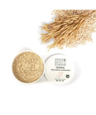 Korean Herbal Beauty Powder Prince Natural Beauty OATMEAL Powder for facial mask (2.82oz / 80g) with 100% Cotton Facial Gauze Mask (10 sheets) /