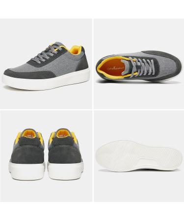 OrthoComfoot Men's Arch Support Sneakers for Plantar Fasciitis & Achilles Tendonitis - Grey, Size 13 W - Buy Online on GoSupps.com