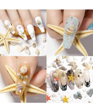 Summer Beach Nail Art Rhinestones- Ocean Theme Studs & Charms for DIY Manicure - Buy Online on GoSupps.com