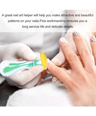 Minkissy Silicone Nail Stamp & Scraper - Clear Nail Art Stamping Tool for Acrylic Manicure 8x3cm - Buy Online on GoSupps.com