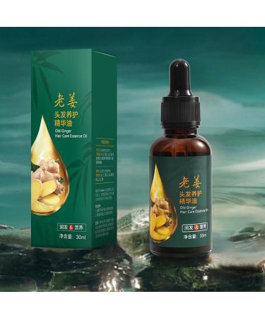 Ginger Oil - 30ml Natural Dense Hair Oil Plant Extract Moisturizing Women Hair Strengthening Oil | Non-Greasy Hair Growth Products for Women Men - Buy Online on GoSupps.com