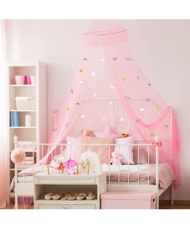 Glow in The Dark Unicorn Bed Canopy - Pink Fluorescent Mosquito Net for Girls Bedroom, Kids & Babies - Buy Online on GoSupps.com