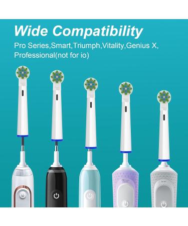 Toothbrush Replacement Heads for Oral-B Braun Pro 1000 - Medium Soft Bristles 8-Pack | International Shipping Available - Buy Online on GoSupps.com