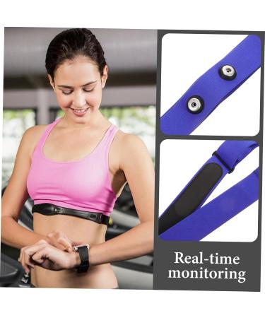 Kisangel Breathable Heart Rate Monitor Strap - Sports Equipment & Devices for Athletes | 17.00x0.10cm - Blue - Buy Online on GoSupps.com