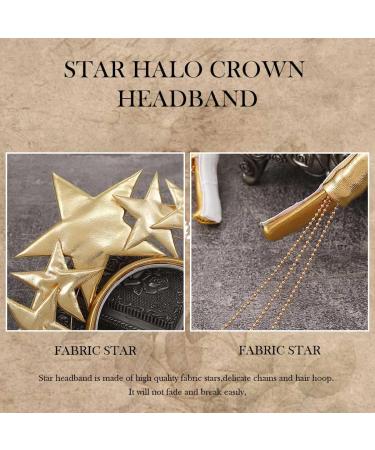 Zoestar Stars Headband Gold Halo Crown Headbands Star Goddess Headpiece Party Costume Hair Accessories for Women - Buy Online on GoSupps.com