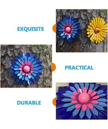 Cabilock 5pcs Wall Hanging Ornament Wall Pendant 3d Wall Art Garden Wall Hanging Iron - Buy Online on GoSupps.com