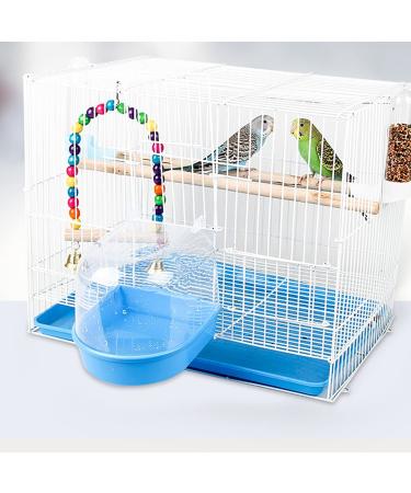 YNC Bird Cage Bathtub Shower Box - Clear Hanging Bird Tub for Cockatiel, Parakeet & Small Pet Birds - Buy Online on GoSupps.com