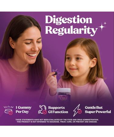 Fungiments Super Prune Constipation Relief & Digestive Support, Turkey Tail Mushrooms, Prebiotic Fiber, Rhubarb, Ginger & Chamomile Gut Health, Debloating & Regularity (30 Gummies (Kids)) - Buy Online on GoSupps.com