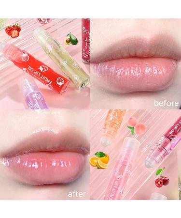 Rosard 6-Piece Lip Gloss Set | Moisturizing Lip Oil Roll-On & Colorless Fruity Lip Balm for Dry Lips | Perfect Lip Care Gift for Women & Girls - Buy Online on GoSupps.com