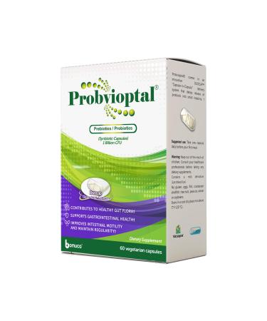 Vivioptal Vitamins Probvioptal 60 Capsules Probiotics & Prebiotics Duocap 1 Billion CFU Gluten Free