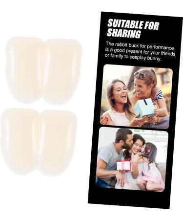 Rabbit Buck Teeth 2pcs decor bunny figurine halloween bunny rabbit buck prop Rabbit Tooth rabbit teeth apparel Teeth Bulk - Buy Online on GoSupps.com