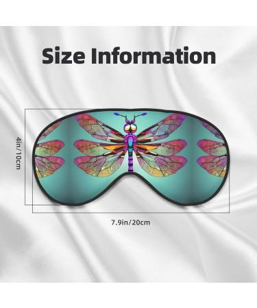 Cute Dragonfly Pattern Unisex Eye Mask | Soft Light-Blocking Sleeping Mask for Comfortable Rest - Shop Internationally - Buy Online on GoSupps.com