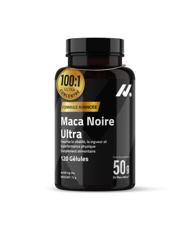 Maca Noire Ultra 50.000 mg Ultra Concentr 100:1 avec Zinc Vitamine B6 & Calcium 120 G lules V ganes pour nergie Nocturne Vitalit Masculine & Testost rone Naturelle Produit Europ en Nyvos