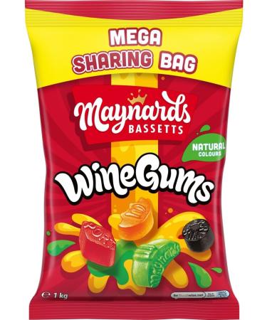  Maynards Bassetts Maynards Bassetts Candy Bag for Wine Candy 1kg - Buy Online on GoSupps.com