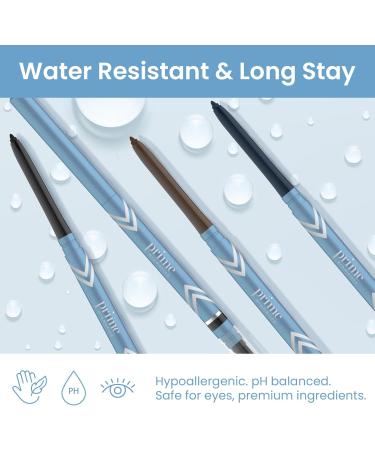 Prime Prometics PrimeEyes Glide Eyeliner for Mature Women Waterproof Long-Stay and Mess-Proof Gel Cream Texture Discreet Sharpener and Effective Smudger (Smoky) - Buy Online on GoSupps.com