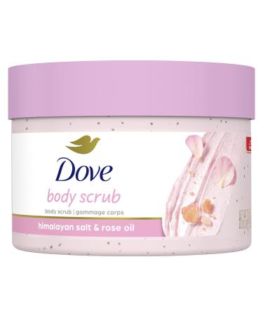 Dove Body Scrub For Silky Smooth Skin Himalayan Salt & Rose Oil Exfoliating Body Scrub that Restores Skin's Natural Nutrients 298 g Rose 298 g (Pack of 1)