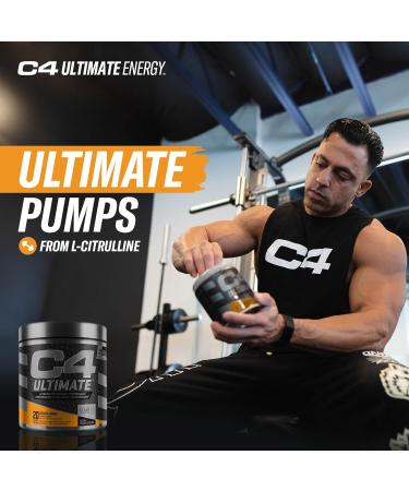 C4 Ultimate Pre-workout Powder Preworkout Supplement Drink for Workout Energy - Orange Mango 20 Servings Orange Mango 20 Servings (Pack of 1) - Buy Online on GoSupps.com