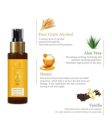 Travel Size Body Mist Honey & Vanilla 50ml (Body Spray) - Buy Online on GoSupps.com