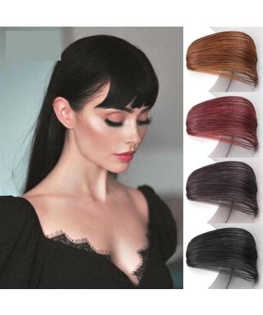 Bangs Hair Clip Synthetic Air Bangs Hair Extensions Wispy Bangs Clip Girls Natural Bangs Hair Piece Clip Hair Extension Wig Curved Bangs Bangs Clip in Hair (Color : 1B/30HL) - Buy Online on GoSupps.com