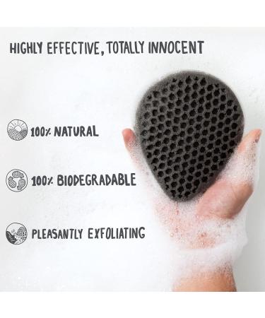 Casamera Red Clay Infused Loofah Body Scrubber - Shower & Bath Exfoliating Sponge - Buy Online on GoSupps.com