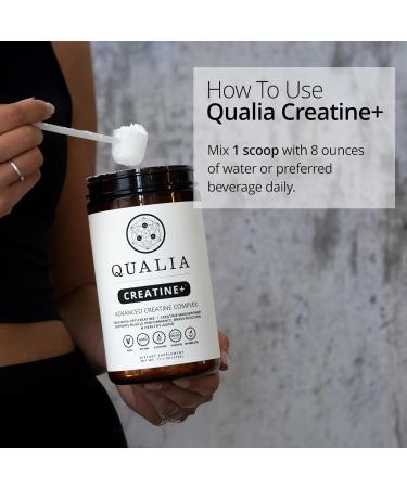 Qualia Creatine | Advanced Creatine Complex | 2 Creatine Sources + Magnesium | Optimized Creatine Absorption | Muscle Performance Brain Function & Healthy Aging - Buy Online on GoSupps.com