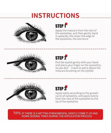 Mascara Super Long Mascara 4D Waterproof And Sweat Proof Mascara-Luxurious Mascara Stereo Lengthening Mascara (2 PCS) - Buy Online on GoSupps.com